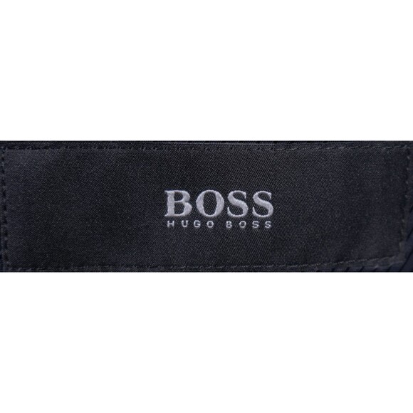 BOSS Hugo Boss Suit Jacket Sport Coat Blazer Sz 40L Striped Gray Wool 2-Button - Picture 9 of 14